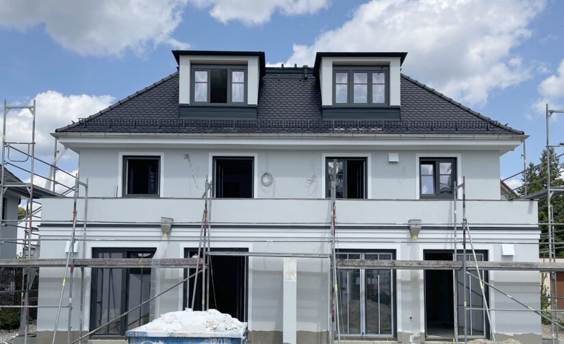 Südansicht Doppelhaus im Villenstil