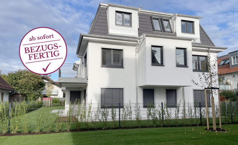 Neubau von zwei Neubau Mehrfamilienhäuser mit 8 Wohnungen und Tiefgarage von DOMINO Bau in München-Trudering