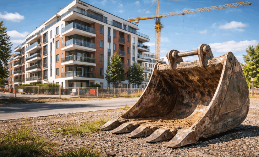 Deutlich weniger Neubauten